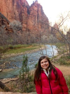 My GORGEOUS daughter at Zion National Park